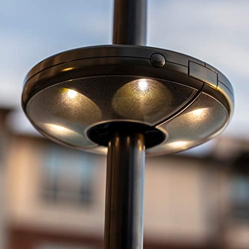 Brilhante evolução LED LED PATIO GUBLERCLETO COM REMOTO | Luzes de pátio ao ar livre | Luzes externas para o pátio | Luz do pátio | Luzes de guarda -chuva | Iluminação do pátio | Bateria de luzes de guarda -chuva operada