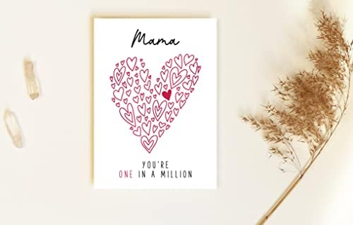 Yanashop88 Mama Você é um em um milhão de cartão - Mama Birthday Card - obrigado cartão de felicita