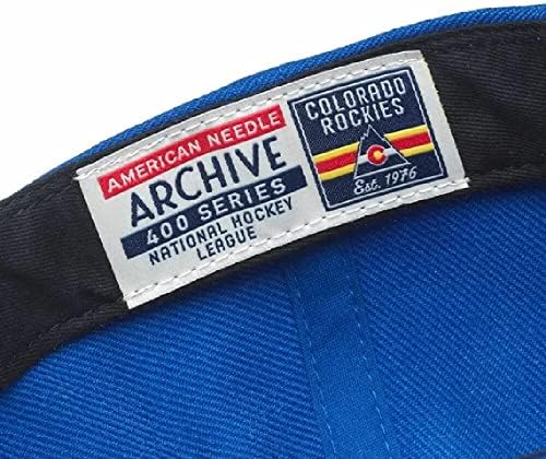 American Needle Colorado Rockies Archive 400 Snapback Hat Royal