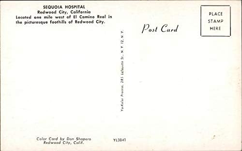 Sequoia Hospital Redwood City, California CA Original Vintage Postcard Vintage
