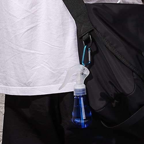 Minlia recipiente refilável garrafa de spray com chaveiro, armazenamento manual garrafas de gancho de engarrafamento separadas garrafas de spray