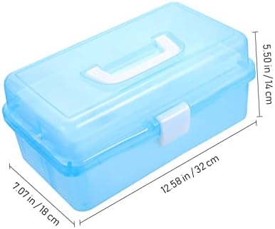 Favomoto 2 PCs Kit de pintura de pintura de jóias claras Caixa de organizador de joalheria infantil Office Supplies Organizador de unhas Caixa de armazenamento de caixa desenho de caneta caixa de armazenamento empilhável caixas de ferramenta de pintura da ferramenta