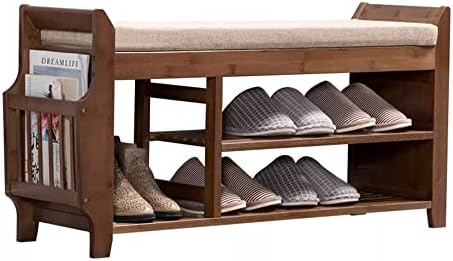 Banco de rack de armazenamento de calçados Ganfanren com mobília do corredor da sala de estar de sapatos de almofada de
