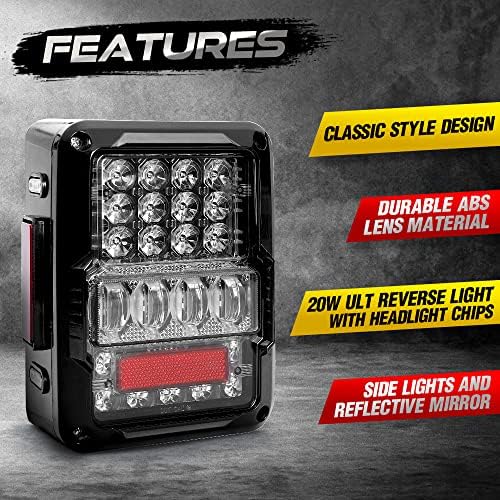 SPL Ult 7 polegadas aprovou os faróis redondos de LED com DRL Halo + Ult LED LUNTAS TAIL LED COMPATÍVEL com Jeep Wrangler