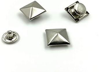 Rivet de pirâmide 1/2 / 12mm x 12 mm de ferro de ferro, rebites da bolsa manchas para bolsa de couro fazendo roupas de roupa níquel H141