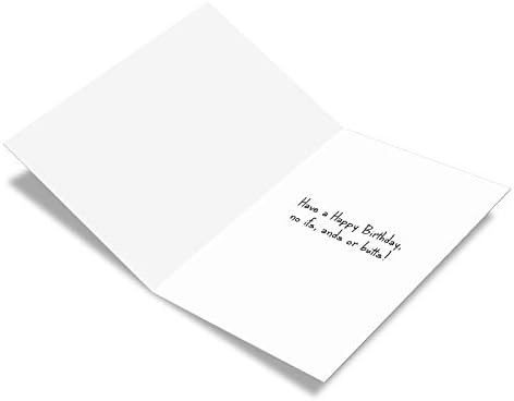 Nobleworks - 1 Cartão de aniversário de animal engraçado com envelope - Cartão fofo para aniversários - Tattle Tails C9279DBDG