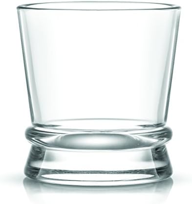 Joyjolt Afina copos escoceses, óculos de uísque à moda antiga de 10 onças e vidro de uísque ultra claro para bourbon