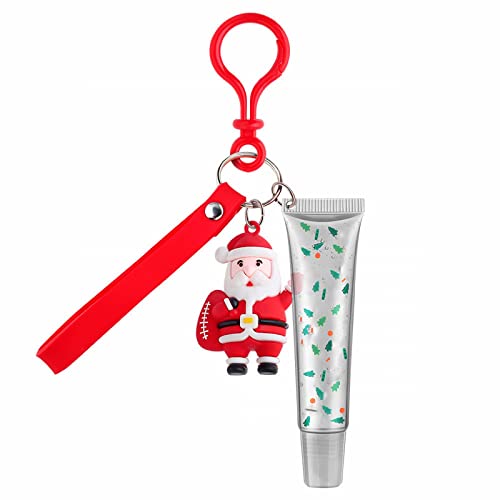 Kits de brilho labial para adolescentes de Natal Cuidado com Lip Gloss One One Christmas Pingente Lip Bloss Lip Enhancer