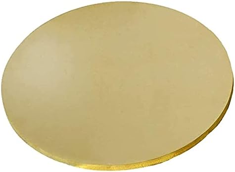 Nianxinn Folha de cobre Placa redonda da placa redonda estampagem em branco redonda sem orifícios para a espessura de acessórios pendentes 3mm 1pcs folhas de placa de latão