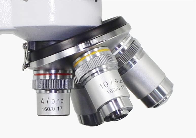 Acessórios para microscópio 4x 10x 40x 100x Microscópio Objetivo Lente, Microscópio Biológico Acessórios de Acessórios para Laboratório Consumíveis