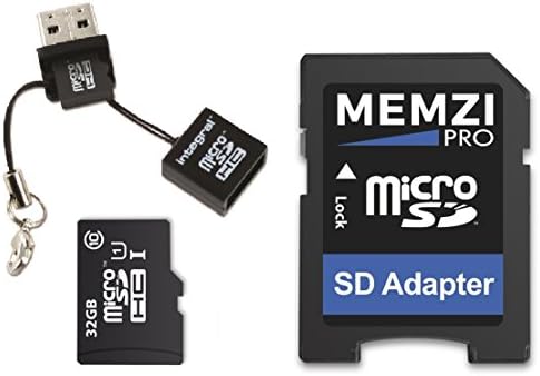 MEMZI PRO 32GB CLASS 10 90MB/S MICRO SDHC CARTÃO DE MEMÓRIA COM Adaptador SD e Micro USB Reader for Sony Xperia Z Series Cell