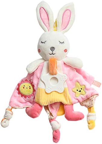 Baby Taggies Blanket - Cobertor de segurança para meninos Meninas Bunny Loveys Para o recém -nascido Minky Dot Comfort Toalha