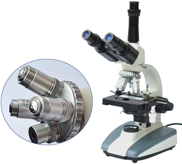 Acessórios para microscópio para adultos crianças 4x 10x 20x 40x 60x 100x Lensm de objetivo acromático, objetivo do microscópio biológico, comprimento do tubo de distância do conjugado de 195 mm 160 mm