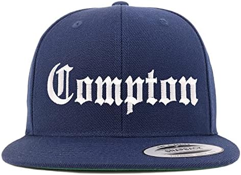 Trendy Apparel Shop Compton City Old English Inglês Bordado Flatbill Snapback Baseball Cap