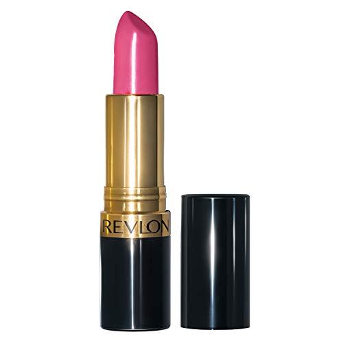 Revlon Lipstick Super Lustrous, Lipcolor de alto impacto com fórmula cremosa hidratante, infundida com vitamina E e óleo de abacate em rosas, Rosa Promise 0,15 oz