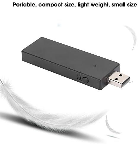 Adaptador de receptor sem fio Goshyda, adaptador de receptor de gamepad sem fio portátil Black Abs Wirepad com vida útil longa
