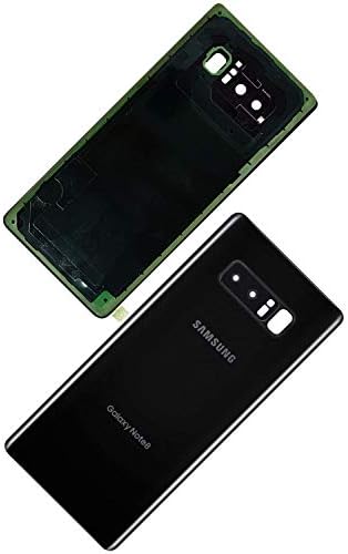 Melhor capa da porta de vidro de trás do OEM Habitação com moldura de câmera instalada, lente e substituição adesiva para o Samsung Galaxy Note 8 - Qualquer transportadora - N950