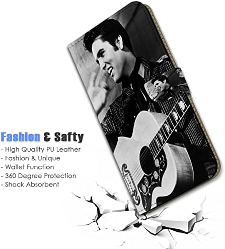 Para Samsung S20+, para o Samsung Galaxy S20 Plus 5G, capa de capa de carteira de flip -flip, A24579 Elvis Presley