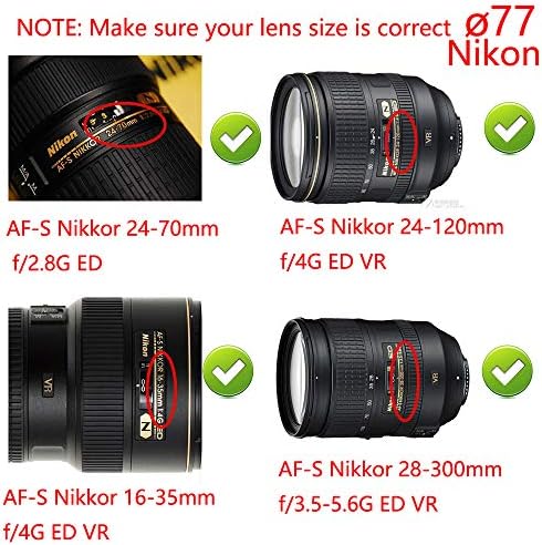 Tampa de lente de 24-70 mm para Nikon Nikkor 24-70mm 70-200mm lente, para Canon Eos R5 R6 RP com RF 24-105mm