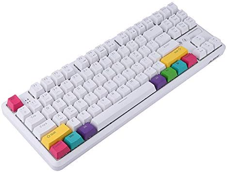 Epomaker K870T Hot Swappable 87 Keys Bluetooth Wired/Wireless Mechanical Teckboard com retroilumínio RGB, cabo tipo C, bateria