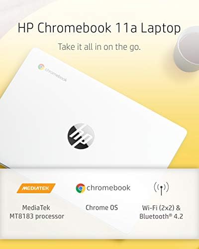 Laptop HP Chromebook de 11 polegadas - até 15 horas da bateria - MEDIATEK - MT8183 - 4 GB RAM - 32 GB de armazenamento