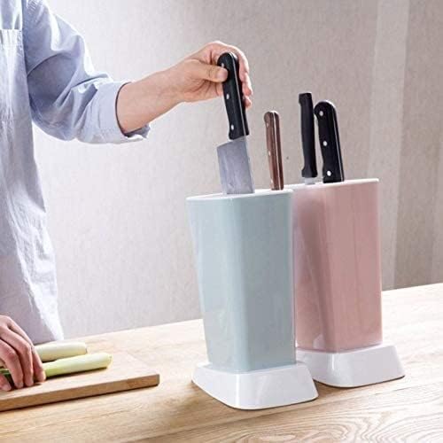 Suporte de faca de cozinha cozinha multifuncional plástico faca de armazenamento stand rack bloqueio suporte de suporte para facas bloqueio