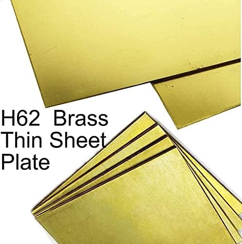 Zhengyyuu Placa Brass Folha de cobre Folha H62 Placa de bronze Indústria da folha de experimentos DIY Espessura da folha