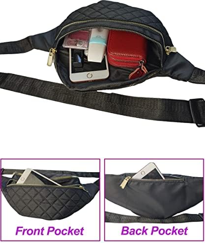 Fanny Packs for Women Crossbody, Fashion Pack Pack Belt Bag Gifts Para meninas adolescentes, Bum Bag para viagens Caminhadas