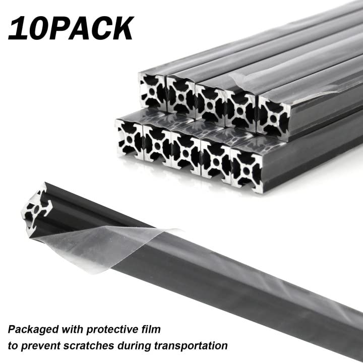 10pcs v slot 2020 extrusão de alumínio European padrão de 400 mm de comprimento anodizado trilho linear para impressora 3D CNC DIY e
