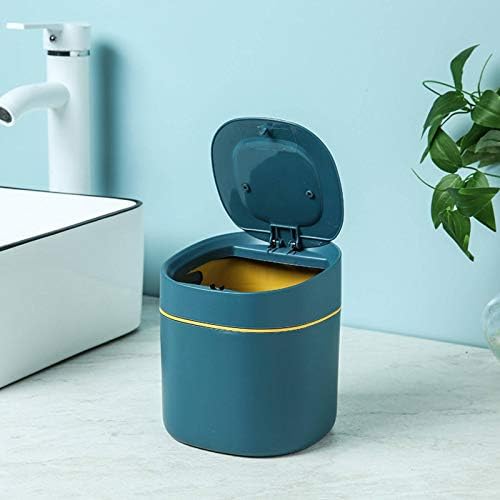NC mini push lixo lata de cabeceira pequena sala de estar mesa de café espessura de armazenamento lixo lixo papel cesta de cesto caixa de armazenamento