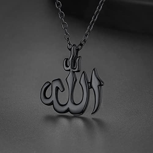 Colar de pendente de U7 CZ Allah com Chain Platinum / 18k Gold Bated Jewelry Islâmico Pingente para homens Mulheres