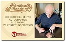 Christopher Lloyd autografou Addams Family Tio Fester 8x10 foto