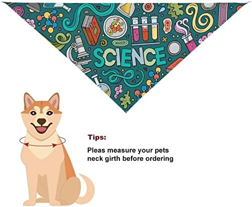 Física Bioquímica Ciência Impressão de Dog Bandanas Pet Scondf Bibs Triângulos Acessórios de Leija Decoração