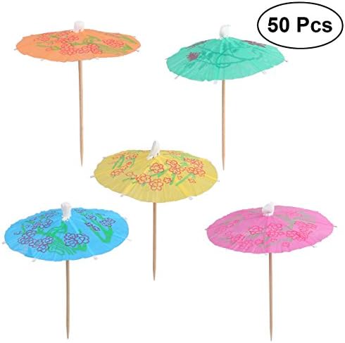Luoem 50pcs coquetel parasol bebe guarda