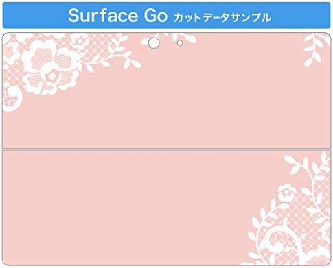 capa de decalque igsticker para o Microsoft Surface Go/Go 2 Ultra Thin Protective Body Skins 004577 Flor Firly Pink