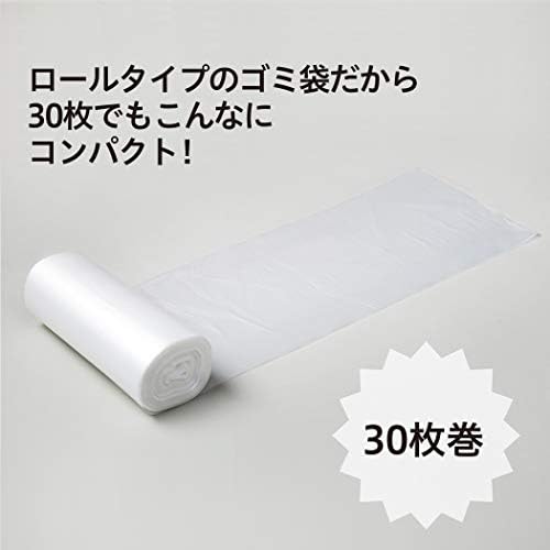 Sacos de lixo HDRE-45-30 do Japão Químico, acessórios para latas de lixo, translúcido, aprox. 10.2 Gal, pacote de 30