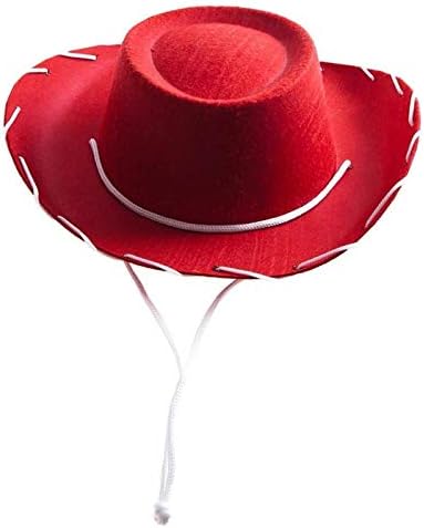 Damin Bride Hat's Prop Filds Red 1pc Decorations Holiday Holiday para Hat Hat Festa de Cowboy Hats pacote