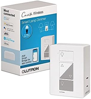 Lutron Caséta sem fio Lâmpada de iluminação inteligente Dimmer | PD-3PCL-WH