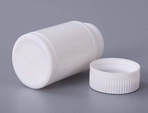 Zhongjiuyuan 100pcs plástico redondo garrafas de comprimidos de comprimidos de comprimido de comprimido de comprimidos de comprimidos de comprimidos de comprimidos Organizador
