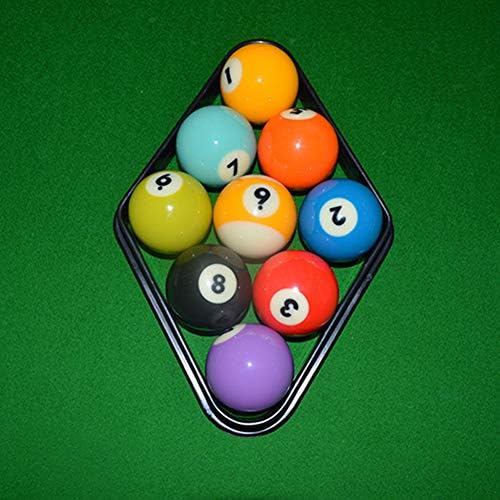 PLPLAAOO 2PCS 9 Ball Rack, 9 Ball Pool Rack, rack de piscina, rack de bola de bilhar, Billiards profissionais de plástico 9 Ball Triangular