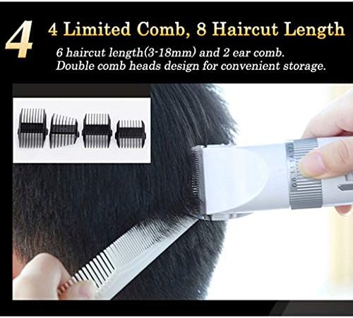 MJWDP Máquina de corte de cabelo elétrico recarregável para homem e bebê Cabelo profissional Clipper sem fio Trimeiro de cabelo elétrico