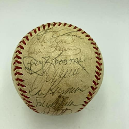 Tom Seaver 1975 A equipe do New York Mets assinou o beisebol da Liga Nacional - Bolalls autografados