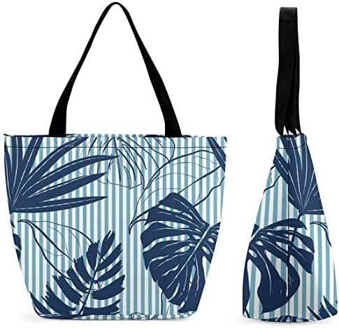 Rodhamon Canvas Tote Zipper Bolsa de compras Sunset Landscape Travel, Shopping, Work, Gift DIY 28.5x32.5cm