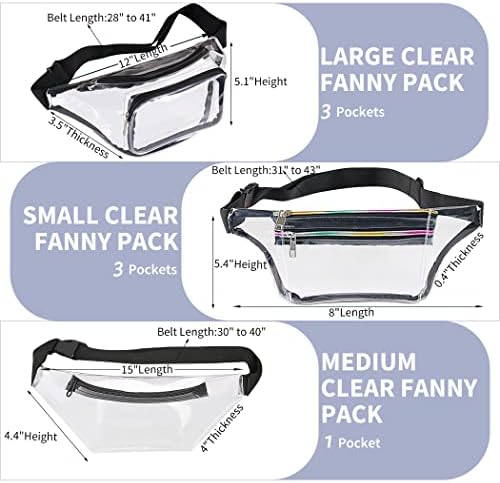 Fanny Pack Holographic para homens, pacote de bolsa de cintura crossbody resistente à água com cintos ajustáveis
