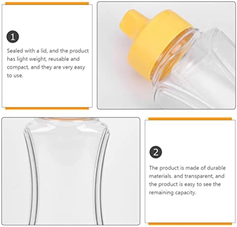 Garrafas de mel de cabilock espremer 5pcs plástico condimento Squeeze garrafa salada garrafas de recipientes de petróleo Gadget de
