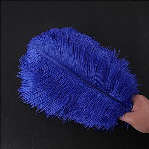 Zamihalaa Royal Blue Fluffy Avestruz Feather 15-70cm 10-200pcs Feathers Diy para artesanato Decoração de vestidos de noiva Plumas Show S1