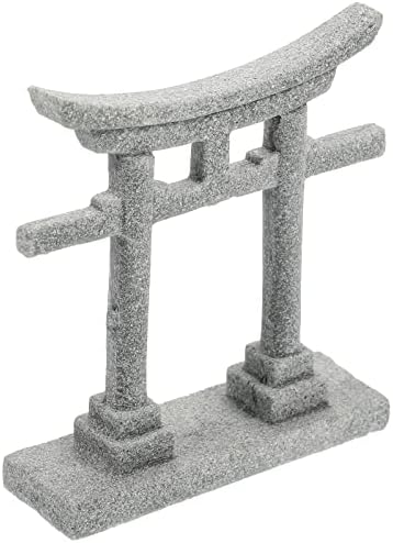 Hussain torii portão japonês decoração de aquário em miniatura ornamento antigo árvore de peixe tanque tanque de tanque de