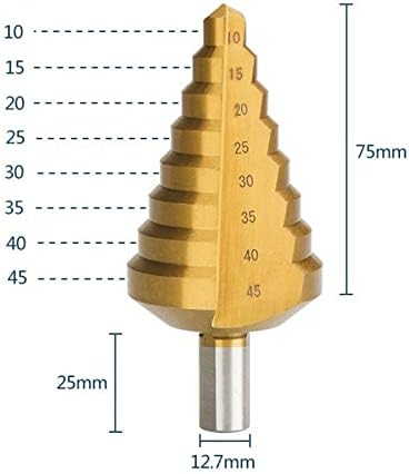 Drill de cone de etapa de Pikis 10-45mm BULHO DE AÇO DE AÇO DE METAL DE METAL 1PCS BIT 1PCS