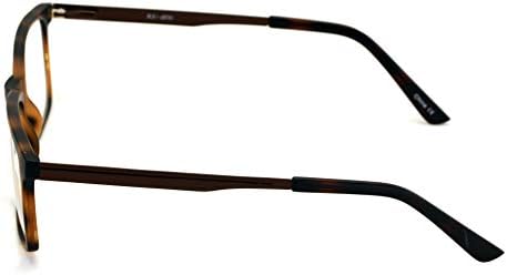 V.W.E. Retângulo premium de homens TR90 com templo de metal estendido - leitor extra grande - óculos de leitura de armação de 147 mm de largura