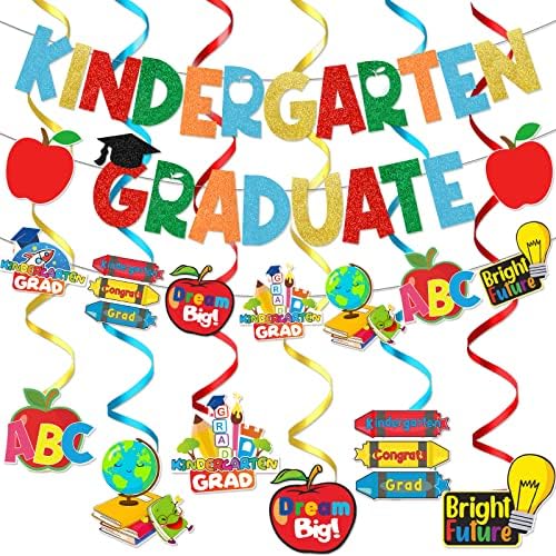 Decorações de graduação no jardim de infância Banner de graduação no jardim de infância com jardim de infância de infância